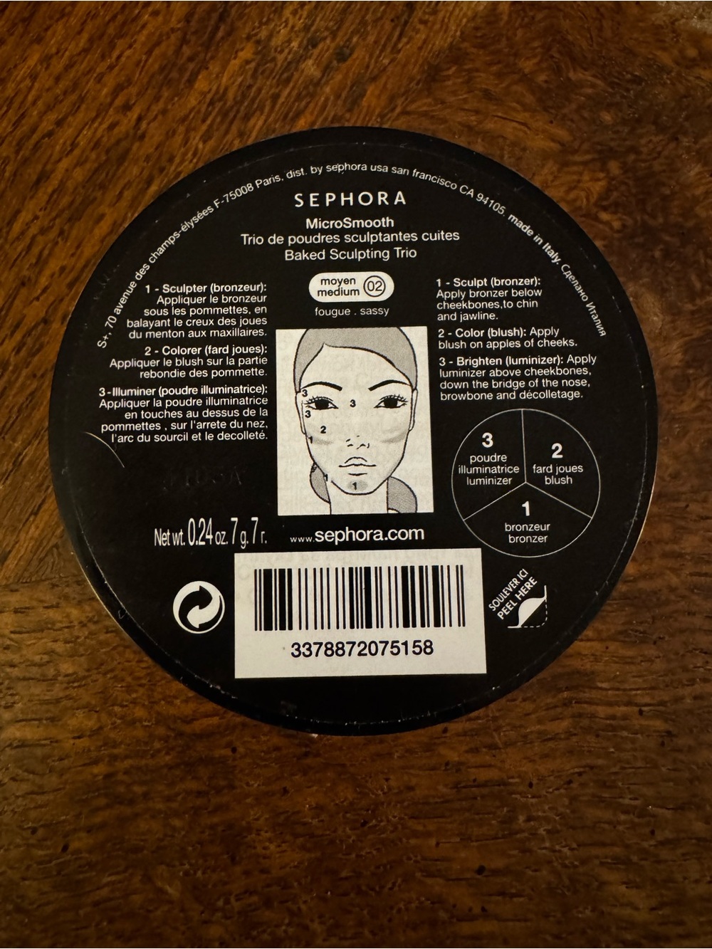 Sephora Pink, Gold & Bronze Face Trio - Picture 2 of 3
